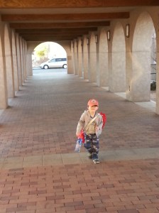 Heading to the train station.